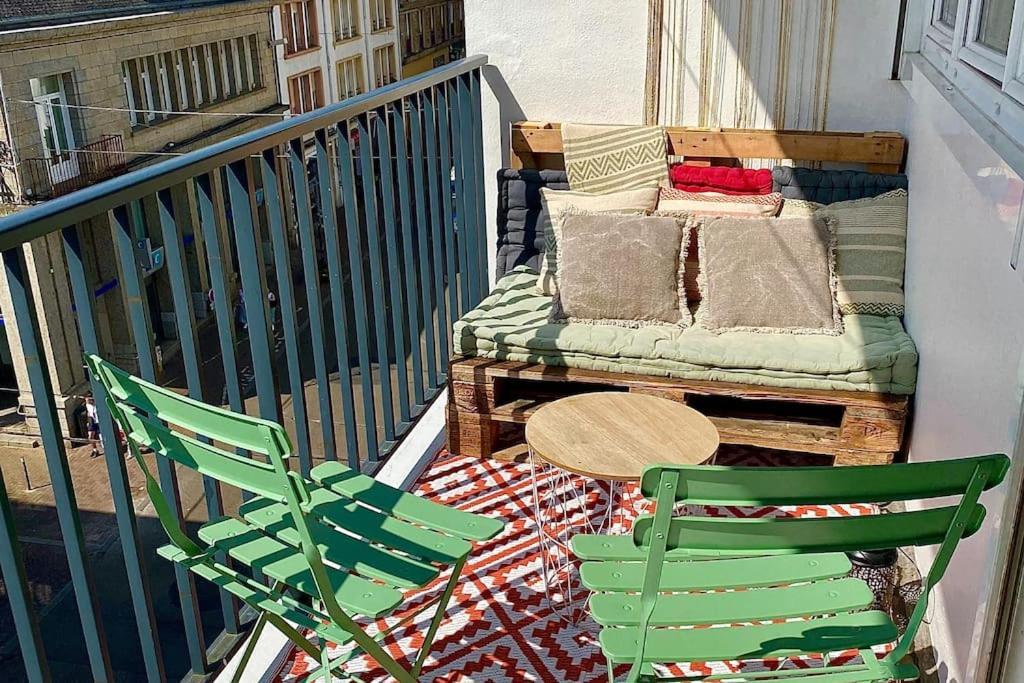 Joli T2 En Centre-Ville Lorient Avec Balcon Cosy Esterno foto